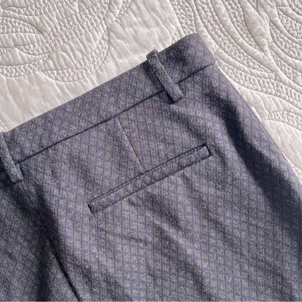 Theory - Tailored Trouser in Stretch Knit - Charcoal Multi - Picture 12 of 14